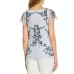  Embellished Flutter-Sleeve Top, Blue, 2