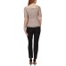  Womens Beaded Off-The-Shoulder Top, Light Beige/8