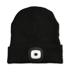Adventure Men’s Led Cuffed Beanie, Black
