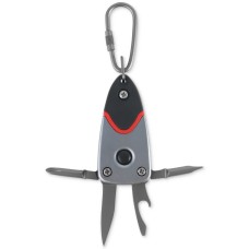 Adventure Men’s Seven-in-One Multi-Tool & Led Flashlight, Silver
