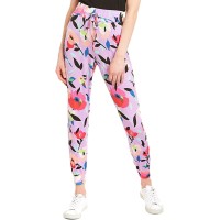 Adyson Parker Intimates Purple Cuffed Hem Floral Sleep Pants Small