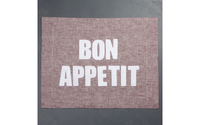 Alexandra Ferguson Bon Appetit Placemat, Red