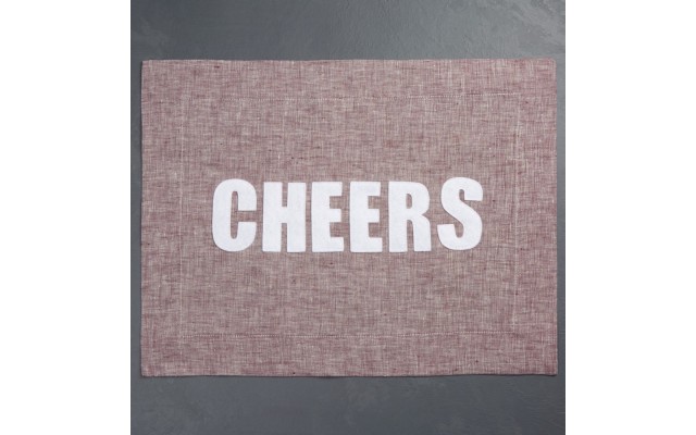Alexandra Ferguson Cheers Placemat, Red