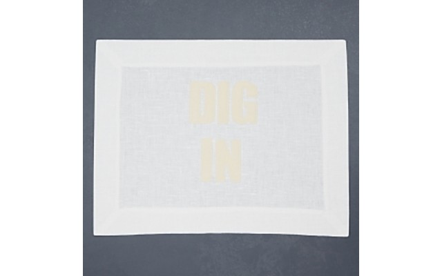 Alexandra Ferguson Dig In Placemat, White