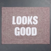 Alexandra Ferguson Looks Good Placemat, Medium Red