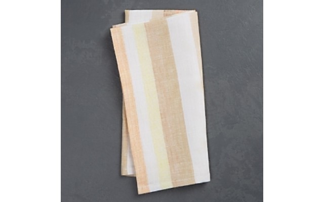 Alexandra Ferguson Striped Napkin, Med Orange, 16.75 x 16.75 inches