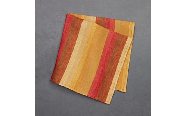 Alexandra Ferguson Striped Napkin, Red, 16.75 x 16.75 inches