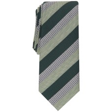 Alfani HUNTER Men’s Sanchez Stripe Textured Slim Silk Blend Tie, Green