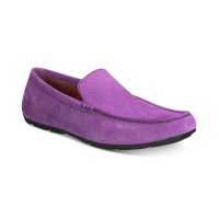 Alfani Men’s Casual Shoes Kendric Textured Drivers, Plum, 9.5 M
