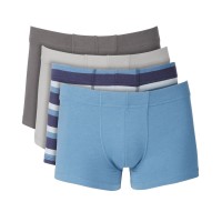 Alfani Mens 4-Pack Boxer Briefs, Gray/Blue, X-Large