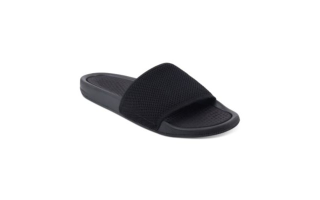  Men’s Ace Mesh Slide Sandals, Black, 13
