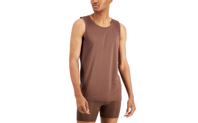  Men’s Air Mesh Undershirt Tank Tops, Saddle, X-Large