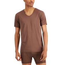 Alfani Men’s Air Mesh V-Neck Undershirt, Saddle, Small