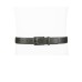  Men’s Alfatech Stretch Faux-Leather Wrapped Buckle Dress Belt, Green, Small