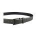  Men’s Alfatech Stretch Faux-Leather Wrapped Buckle Dress Belt, Green, Small