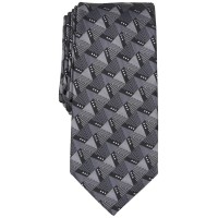Alfani Men’s Barkis Geo-Print Tie, Charcoal