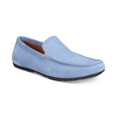Alfani Men’s Casual Shoes Kendric Textured Drivers, 10.5 M, Denim Grey