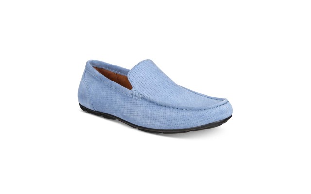 Men’s Casual Shoes Kendric Textured Drivers, 10.5 M, Denim Grey