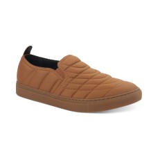 Alfani Men’s Cooper Quilted Slip-On Sneakers Shoes, Tan, 10