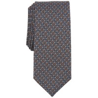 Alfani Men’s Elinor Patterned Tie, Cognac