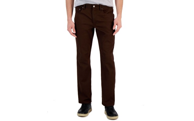  Men’s Five-Pocket Pants, Dark Brown/33×30