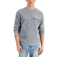 Alfani Men’s Fleece Sweatshirt, Grey, X-Large
