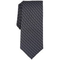 Alfani Men’s Geo-Print Tie, Charcoal