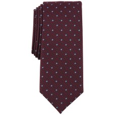 Alfani Men’s Marshall Dot Tie, Burgundy
