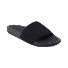 Alfani Men’s Mesh Slide Sandals, Black, 8
