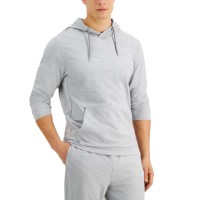 Alfani Mens Moisture-Wicking Pajama Hoodies, Light Gray, XX-Large