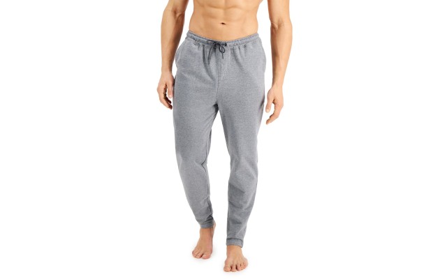  Mens Moisture-Wicking Pajama Joggers, Dark Gray, Medium