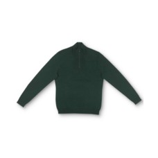 Alfani Men’s Quarter-Zip Ribbed Placket Sweater, Green, X-Large