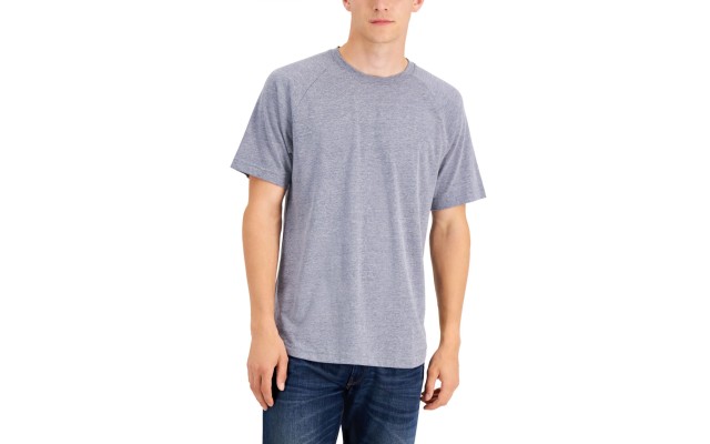  Mens Raglan Alfatech T-shirt, Blue, X-Large