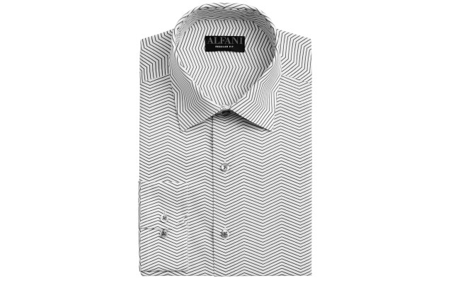  Men’s Regular Fit 2-Way Stretch Performance Dress Shirt Size: 16-16.5 34-35 |