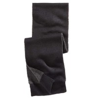 Alfani Men’s Reversible Scarf (Black/Charcoal, One Size)