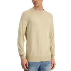 Alfani Men’s Ribbed Raglan Sweater, Beige/XL