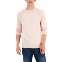 Alfani Men’s Ribbed Raglan Sweater, Polished Nude, Medium
