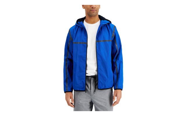  Men’s Tech Jacket, Blue, Large