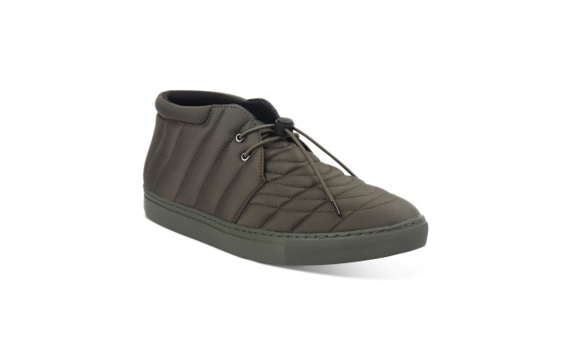  Men’s Tucker Quilted Lace-Up Chukka Boot Shoes, Green, 9.5