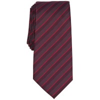 Alfani Men’s Vinton Stripe Tie, Burgundy