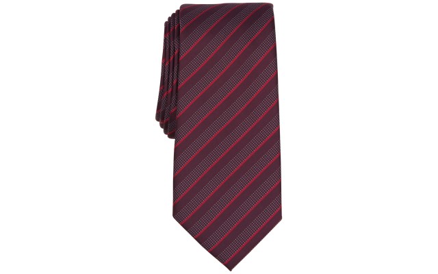  Men’s Vinton Stripe Tie, Burgundy