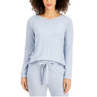 Alfani Thermal Sleep Top, Blue, Small