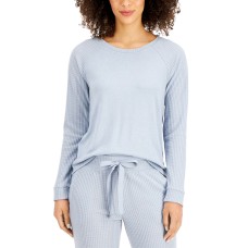 Alfani Thermal Sleep Top, Blue, Small