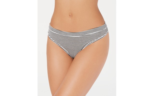 Alfani Ultra Soft Mix-and-Match Thong Underwear, Grey, Small