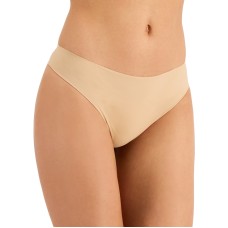 Alfani Women’s Laser-Cut Thong Underwear, Latte Cafe, Large