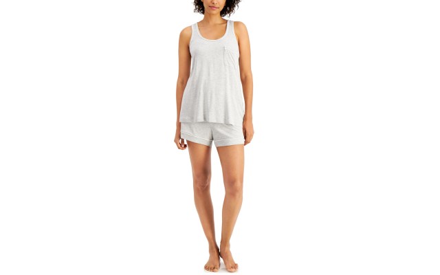  Women's Tank & Shorts Pajama Sets, Gray, XX-Large