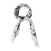 Allsaints Seens Bandana, White/Black, One size
