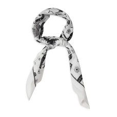 Allsaints Seens Bandana, White/Black, One size