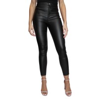 Almost Famous Juniors’ Coated High-Rise Skinny Jeans, Black, 1