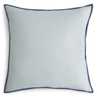 Amalia Home Collection Stonewashed Linen Euro Sham, Pair, Blue, Pair